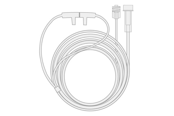 Compatible EtCO2 Sensor Luer Lock Nasal Cannula - Box of 25