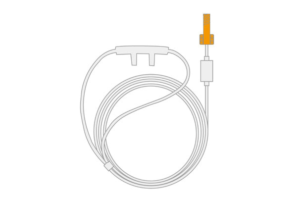 Medtronic > Covidien Compatible EtCO2 Sensor Capnoline/Oridion Nasal Sample Line - Bag of 25