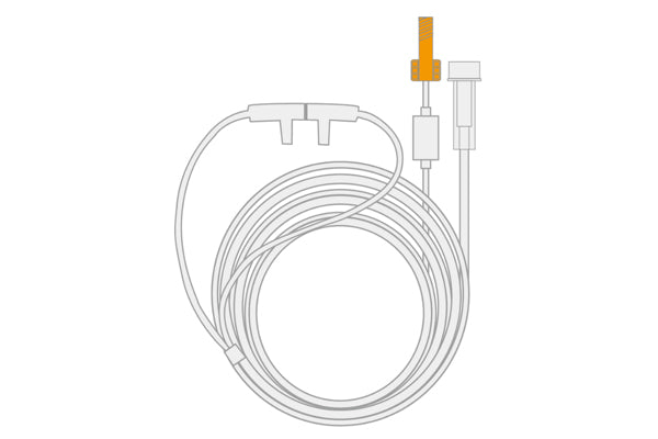 Medtronic > Covidien Compatible EtCO2 Sensor Capnoline/Oridion Nasal Sample Line - Bag of 25