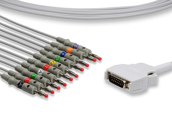 Mortara > Burdick Compatible Direct-Connect EKG Cable