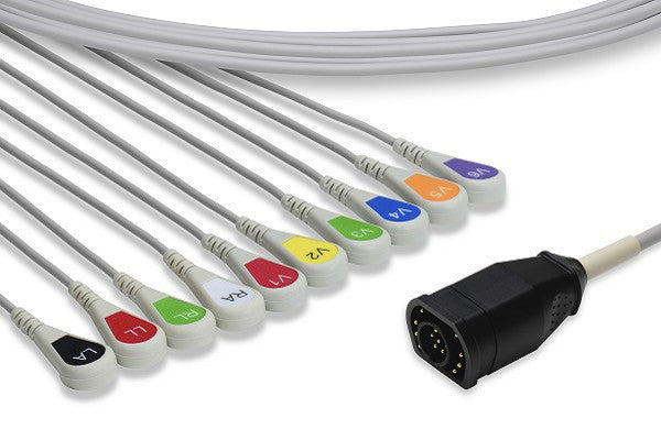 Zoll Compatible Direct-Connect EKG Cable